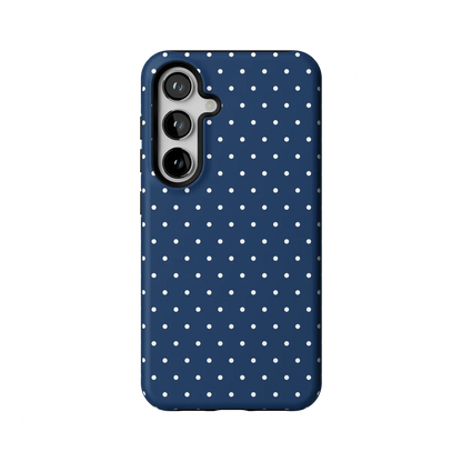 On the Dot | Navy Polka Dot Case