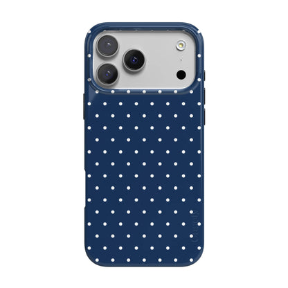 On the Dot | Navy Polka Dot Case