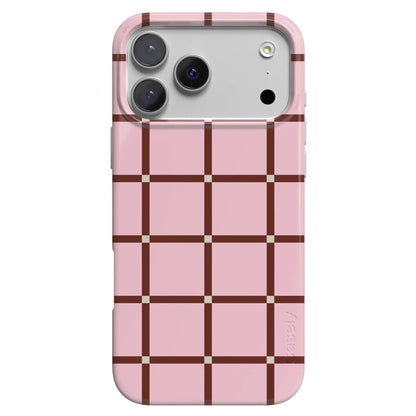 Uptown Gridlock | Pink Checkerboard Case