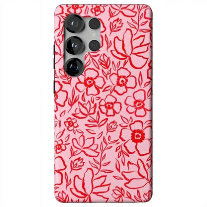 Blush Garden | Floral Doodle Case