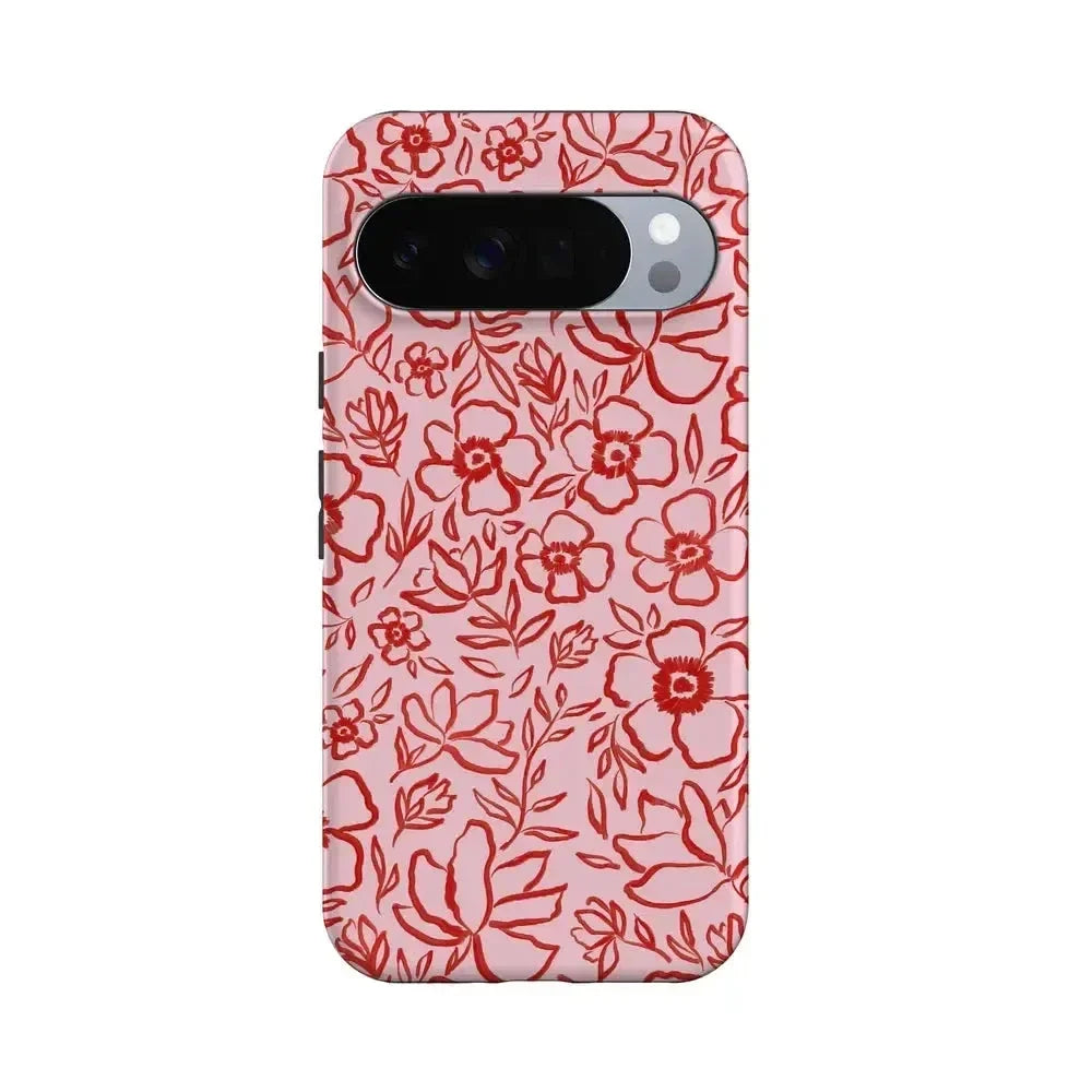 Blush Garden | Floral Doodle Case