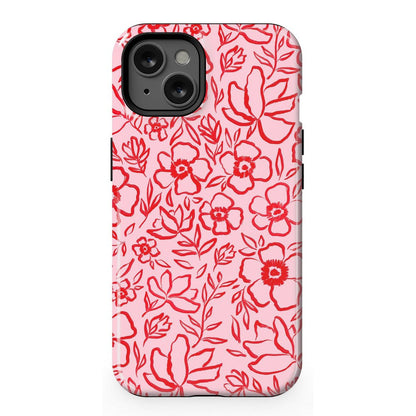 Blush Garden | Floral Doodle Case