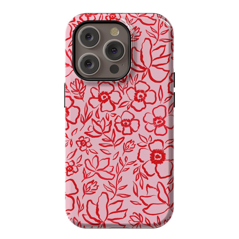 Blush Garden | Floral Doodle Case