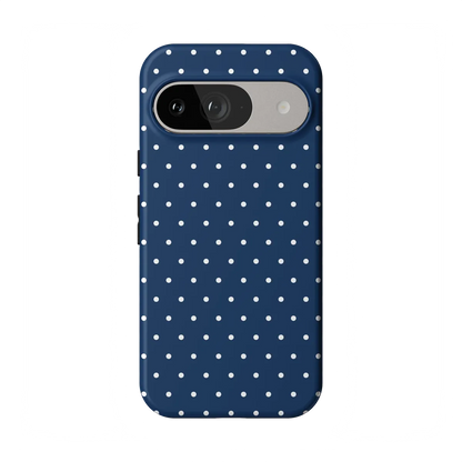 On the Dot | Navy Polka Dot Case