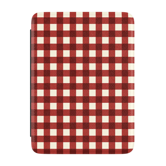 Checked Twice | Red Plaid Kindle Case