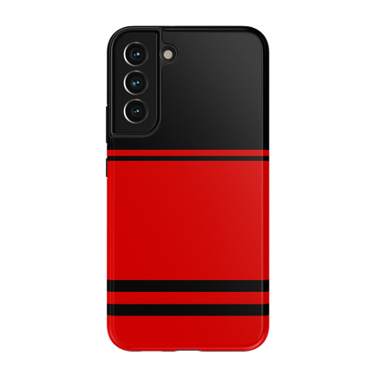 Storm Warning | Black & Red Stripes Case