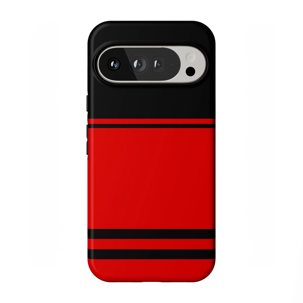 Storm Warning | Black & Red Stripes Case
