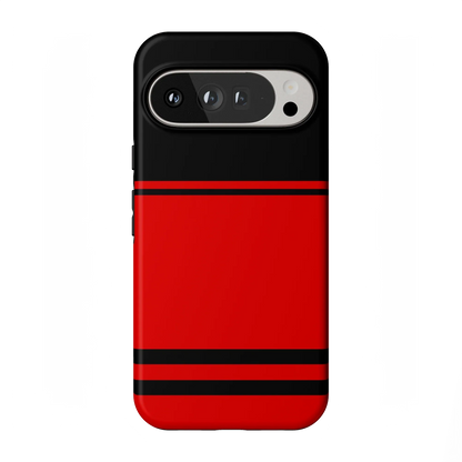 Storm Warning | Black & Red Stripes Case