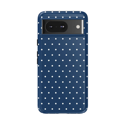 On the Dot | Navy Polka Dot Case
