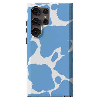 Current MOOd | Light Blue Cow Print Samsung Case