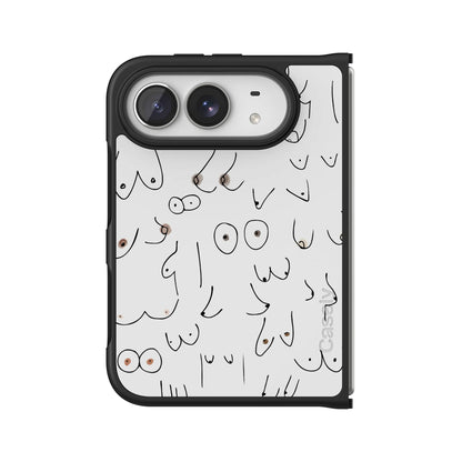 I'm With Her | Black & White Boobs Case