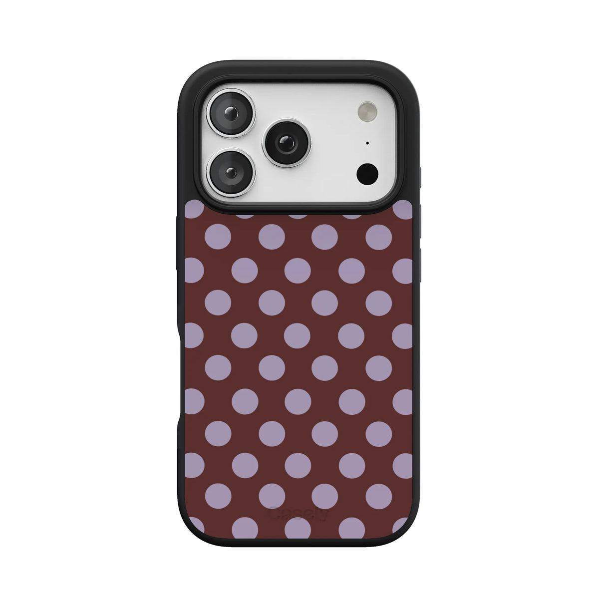 Spotted in SoHo | Burgundy Polka Dot Case