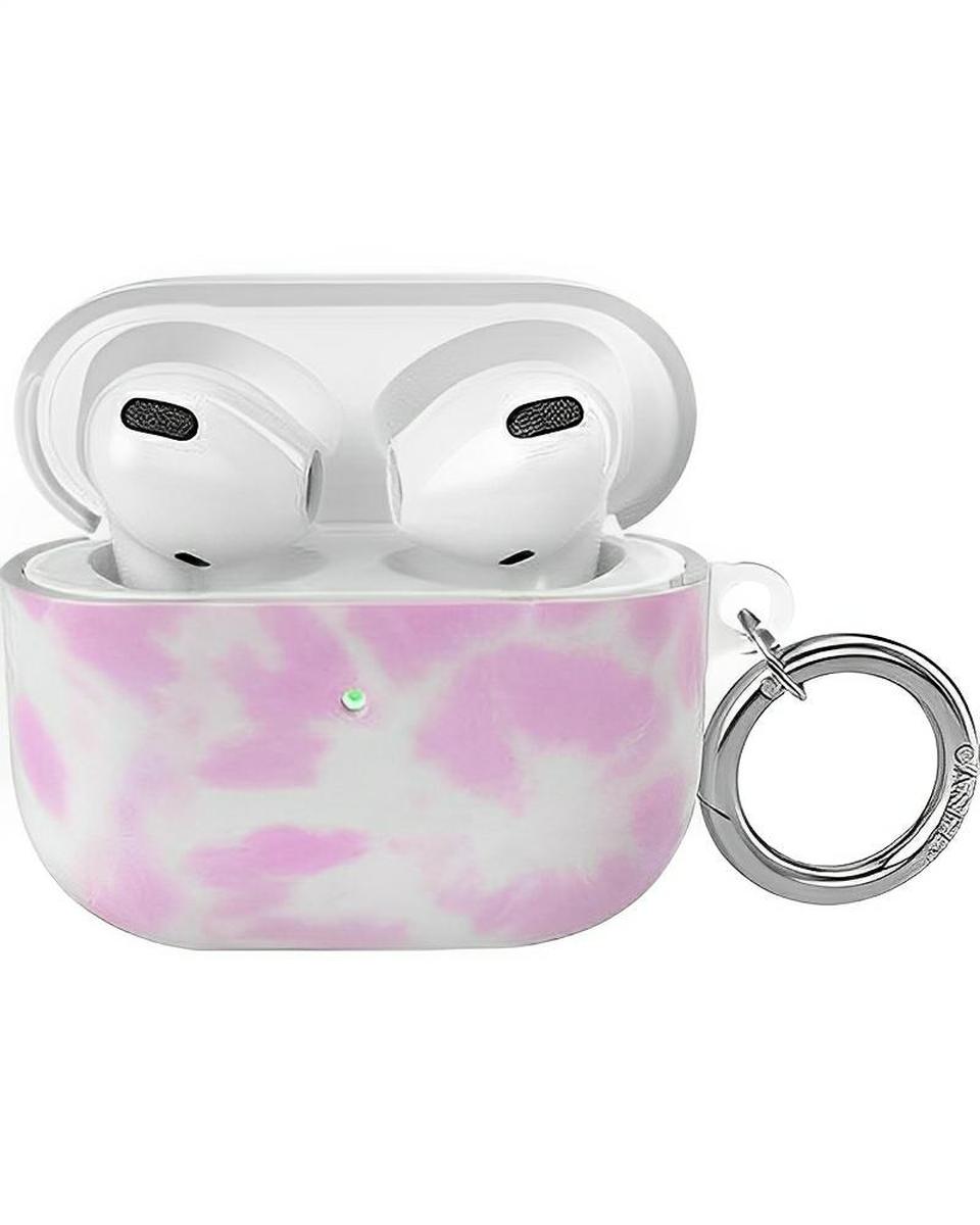 Down for Whatever | Light Pink Tie Dye AirPods Case