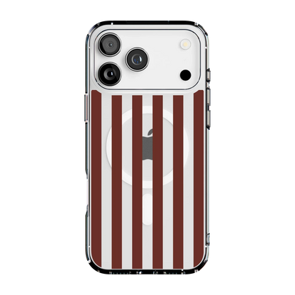 Sunday in Brooklyn | Burgundy Stripes Case