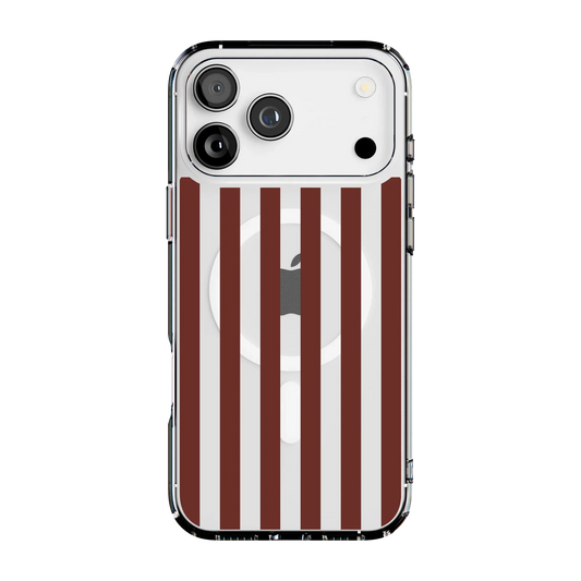 Sunday in Brooklyn | Burgundy Stripes Case