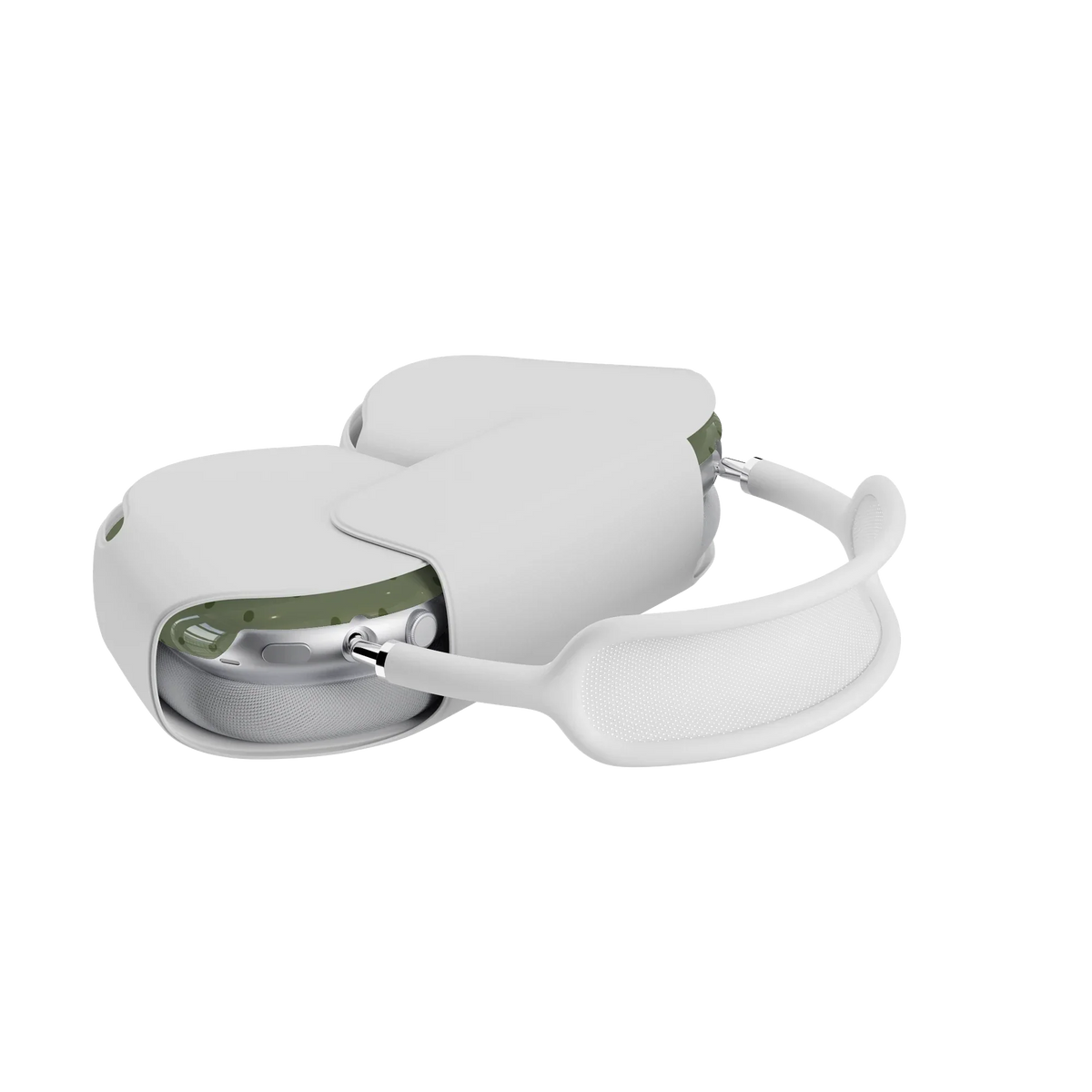 On the Dot | Olive Green Polka Dot AirPods Max Case