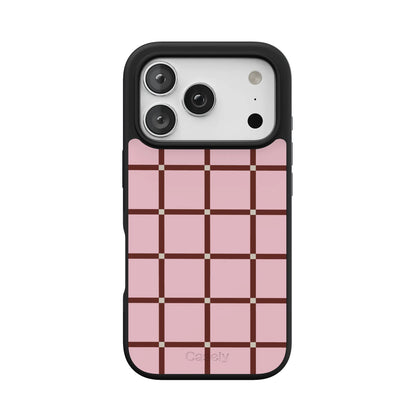Uptown Gridlock | Pink Checkerboard Case