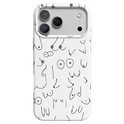 I'm With Her | Black & White Boobs Case