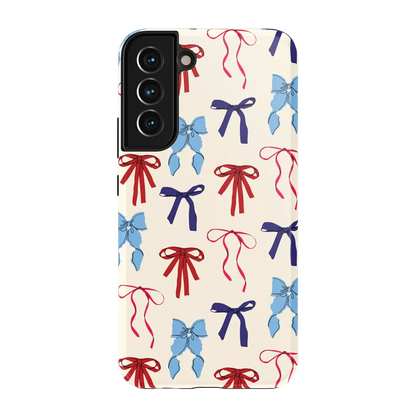 American Girlie | Red White & Blue Bows Case