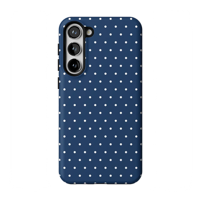On the Dot | Navy Polka Dot Case