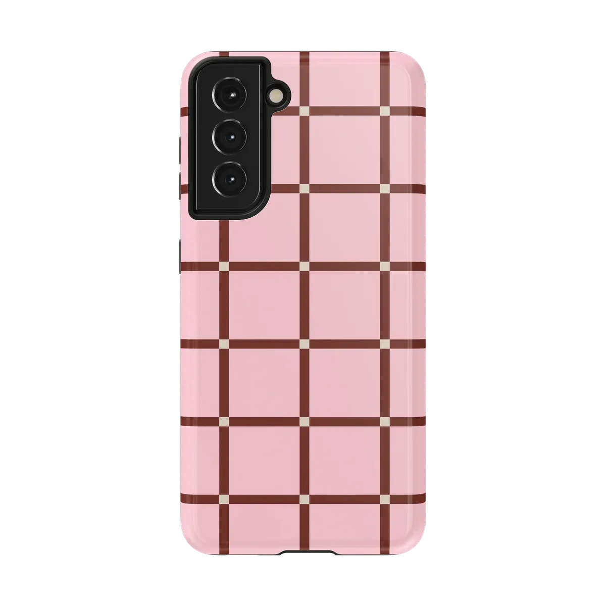 Uptown Gridlock | Pink Checkerboard Case