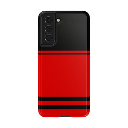 Storm Warning | Black & Red Stripes Case