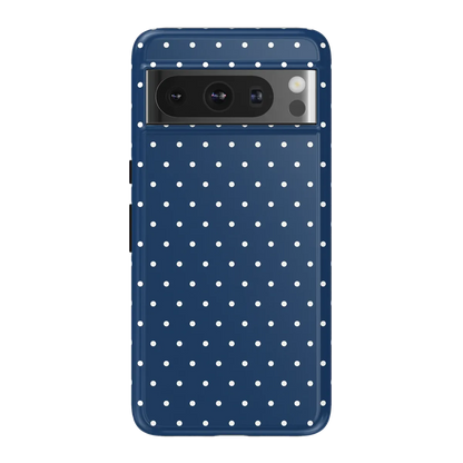 On the Dot | Navy Polka Dot Case