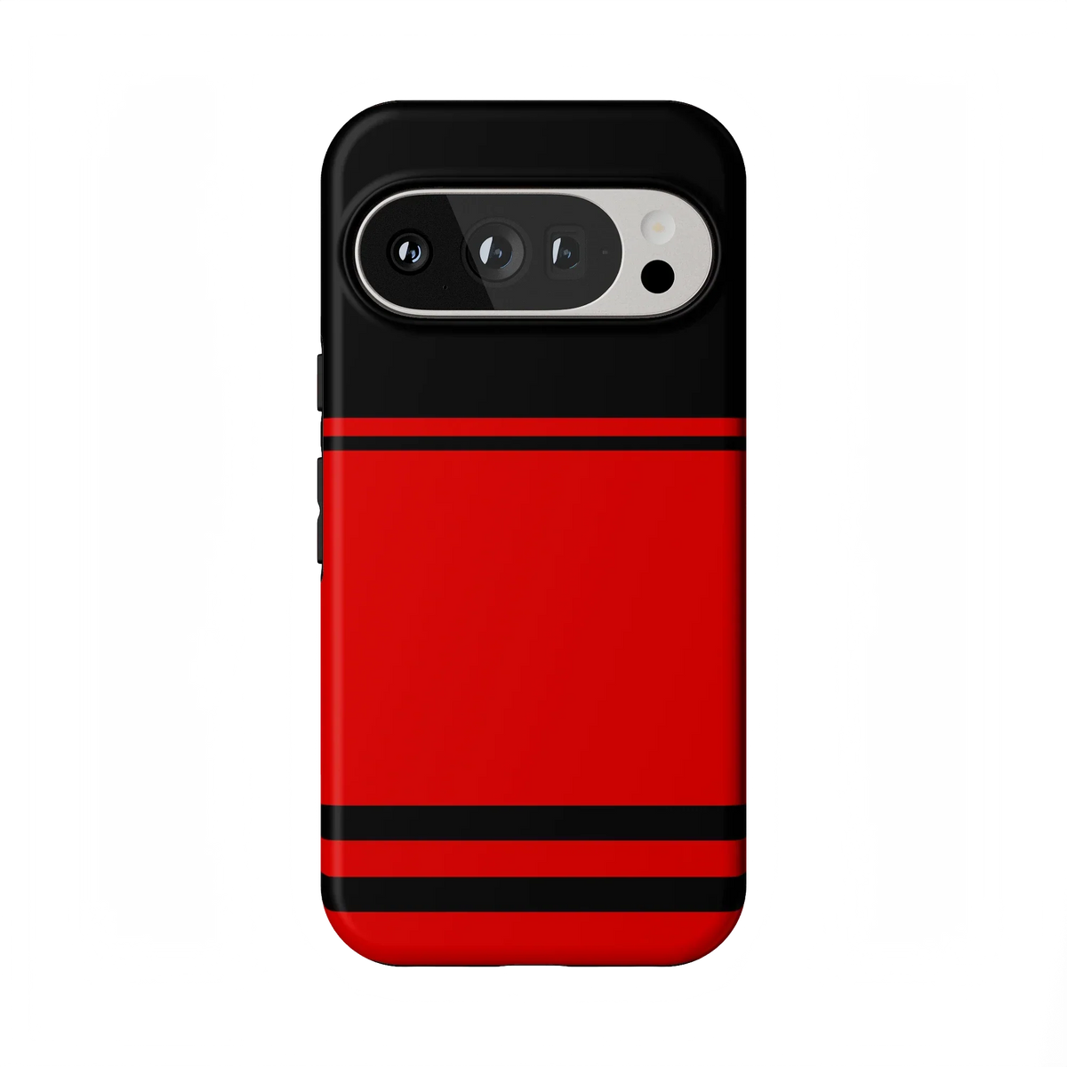 Storm Warning | Black & Red Stripes Case