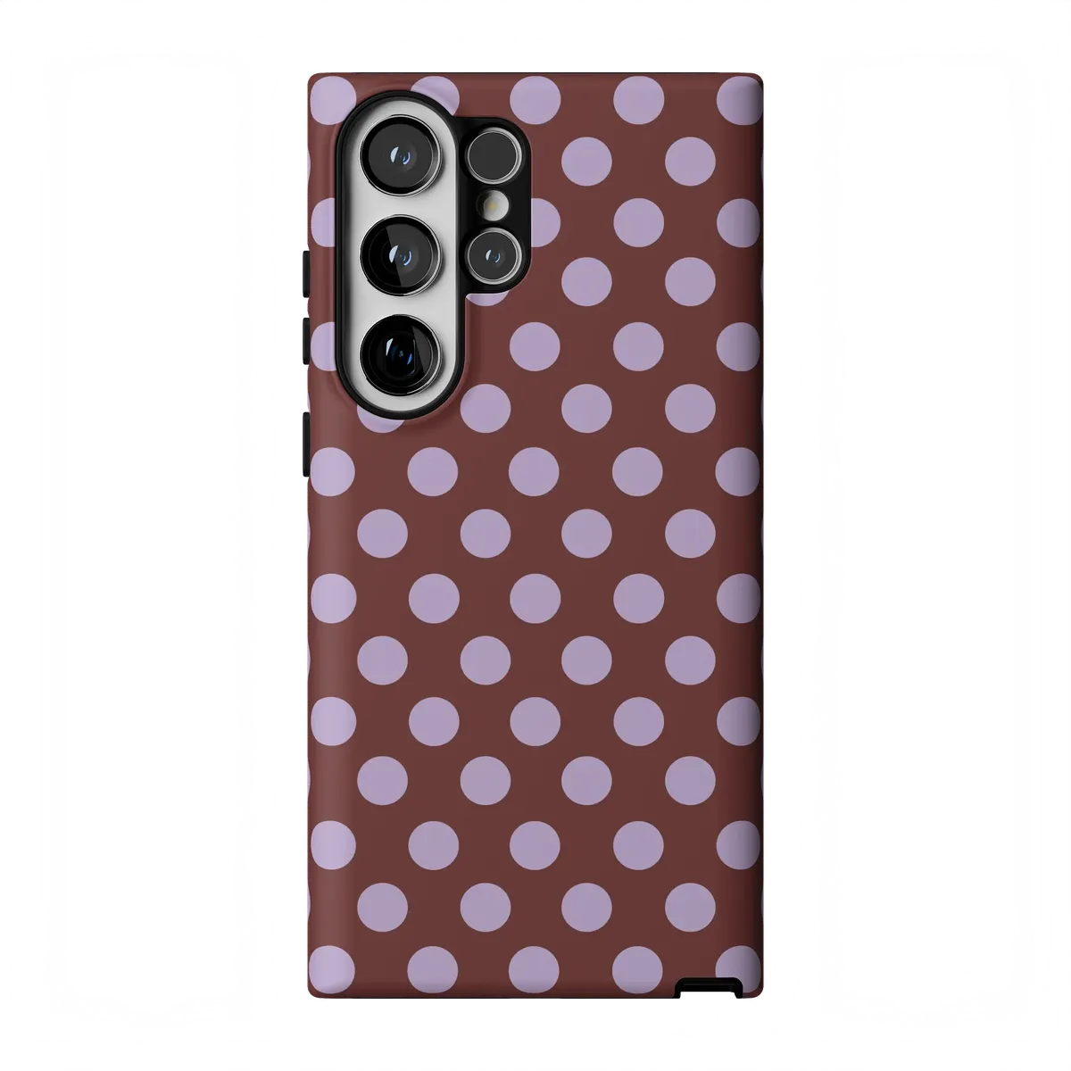 Spotted in SoHo | Burgundy Polka Dot Case