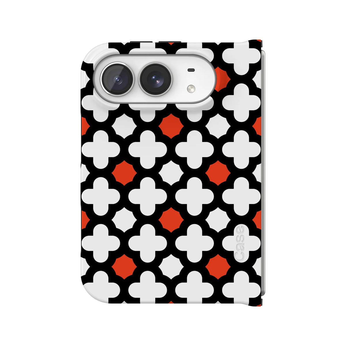Red Lattice Tile | High Contrast Design Case