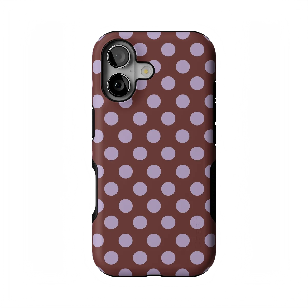 Spotted in SoHo | Burgundy Polka Dot Case