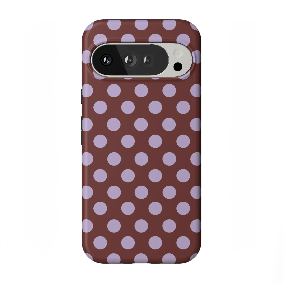 Spotted in SoHo | Burgundy Polka Dot Case