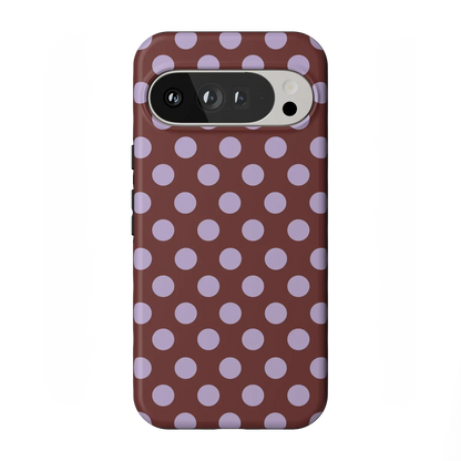 Spotted in SoHo | Burgundy Polka Dot Case