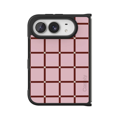 Uptown Gridlock | Pink Checkerboard Case