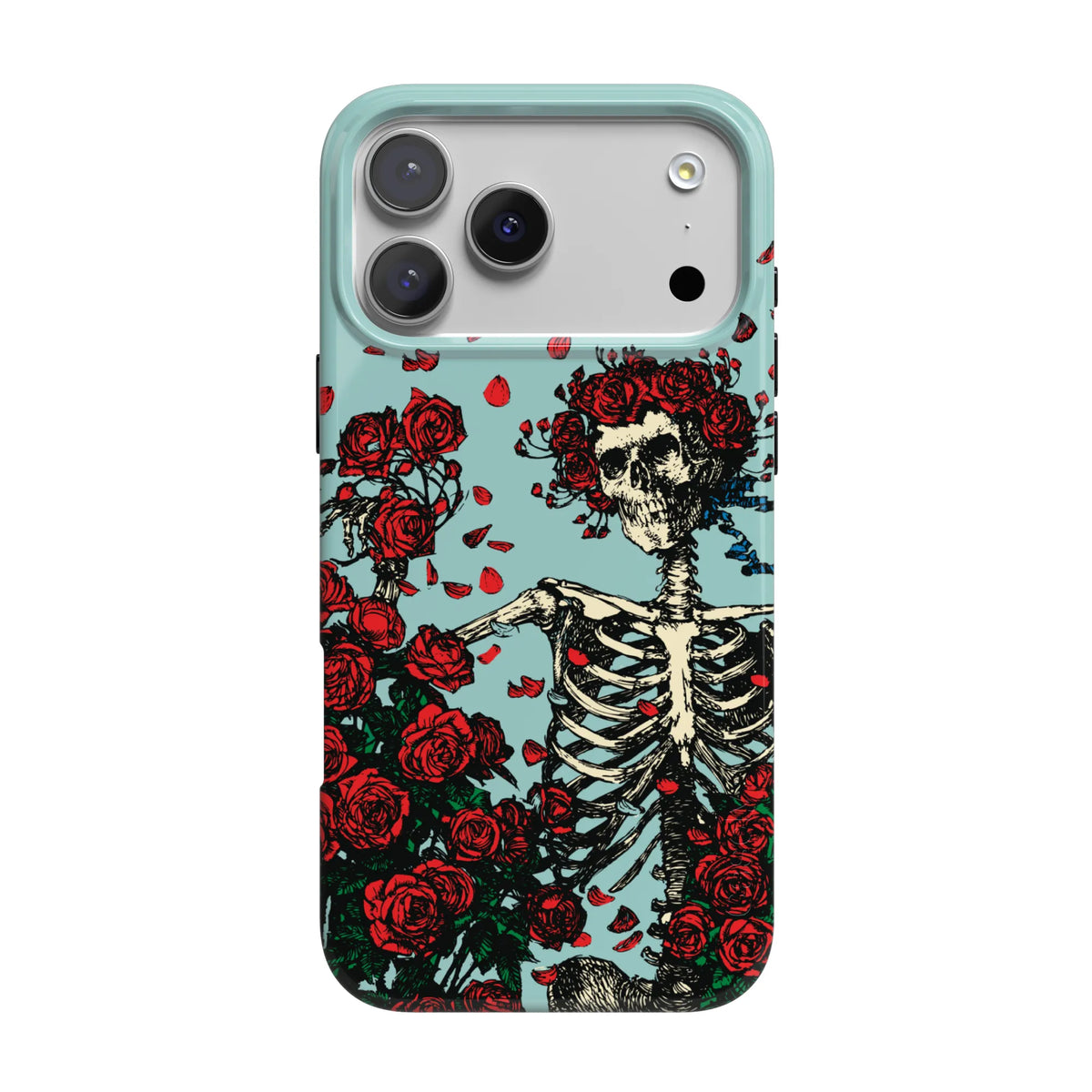 Forever Grateful | Grateful Dead Skeleton Floral Case