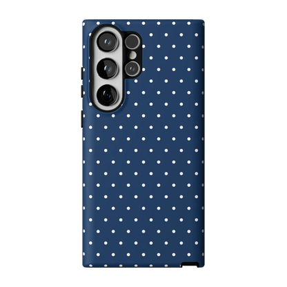 On the Dot | Navy Polka Dot Case