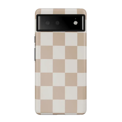 Fit Check | Neutral Checkerboard Google Pixel Case