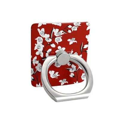 Floral Forest | Red Cherry Blossom Floral Phone Ring