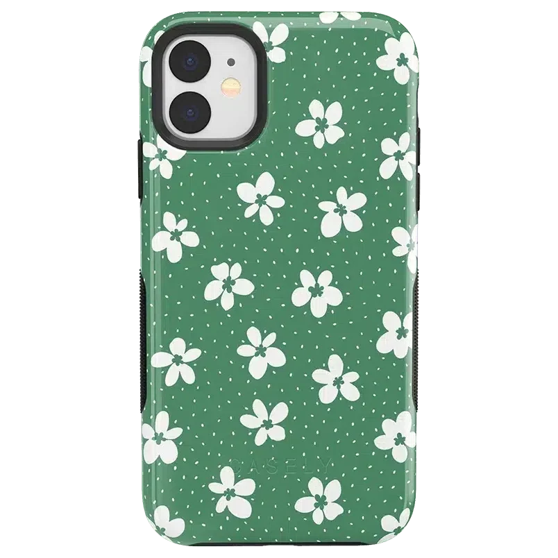 Flower My World | Jade Green Floral Case