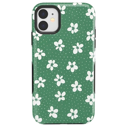 Flower My World | Jade Green Floral Case