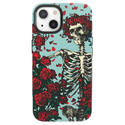 Forever Grateful | Grateful Dead Skeleton Floral Case