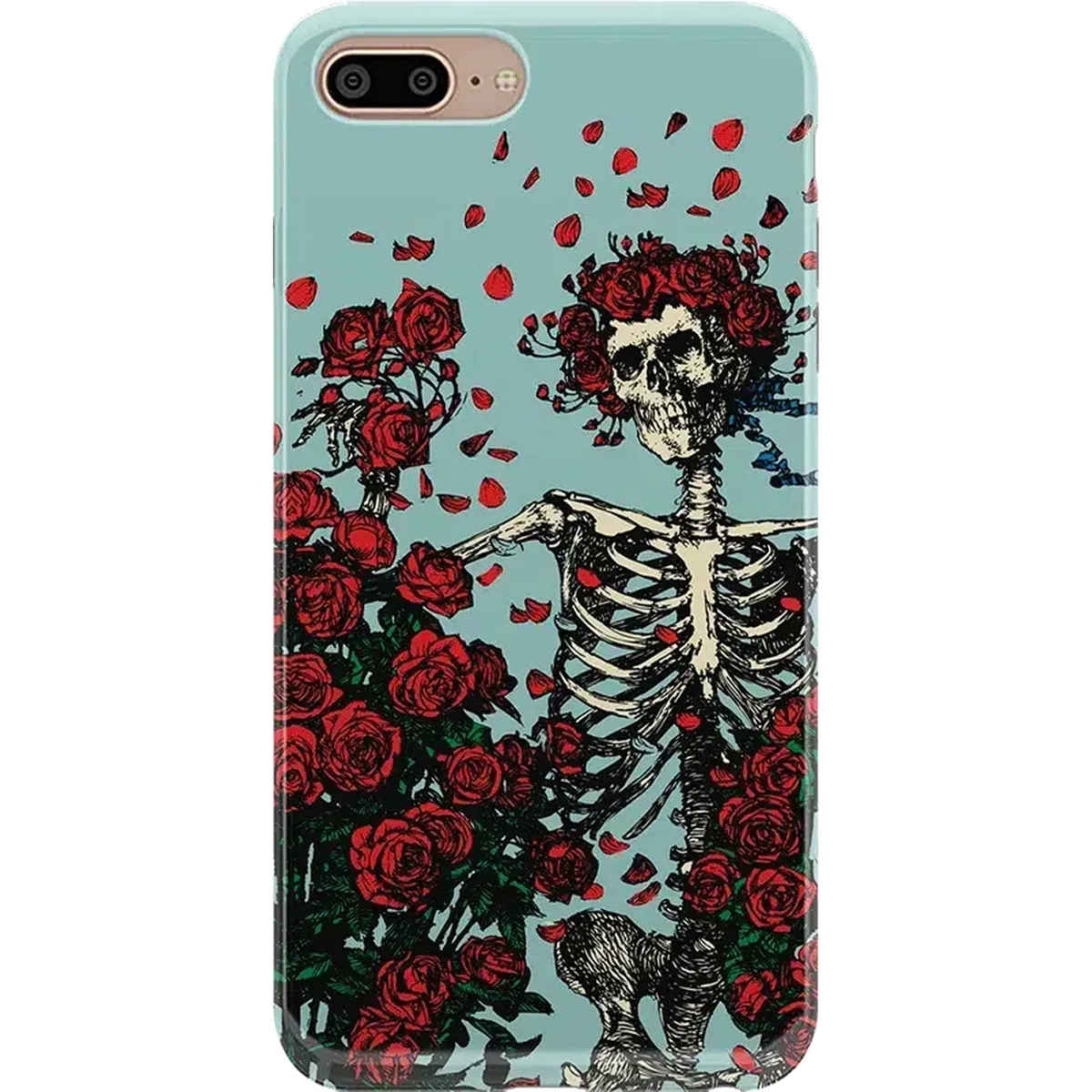 Forever Grateful | Grateful Dead Skeleton Floral Case
