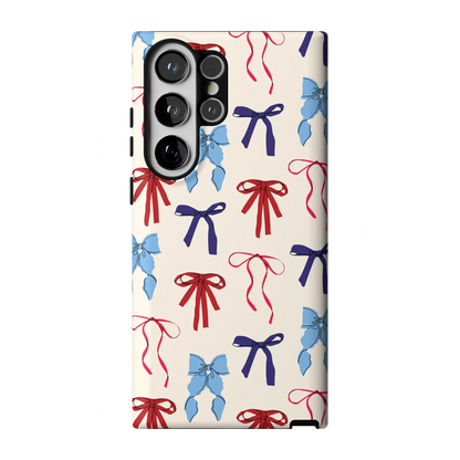 American Girlie | Red White & Blue Bows Case