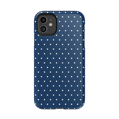 On the Dot | Navy Polka Dot Case