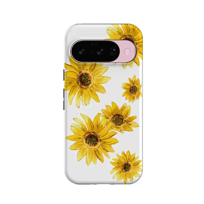 Golden Garden | Yellow Sunflower Floral Google Pixel Case