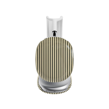 Stripes and the City | Black Pinstripes AirPods Max Case