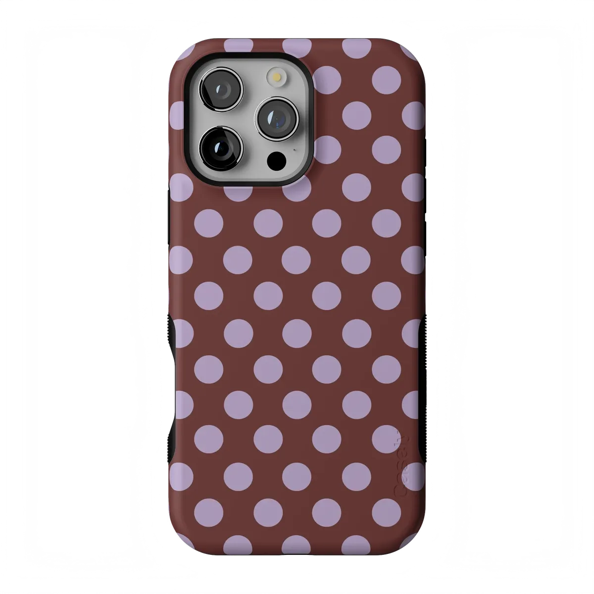 Spotted in SoHo | Burgundy Polka Dot Case