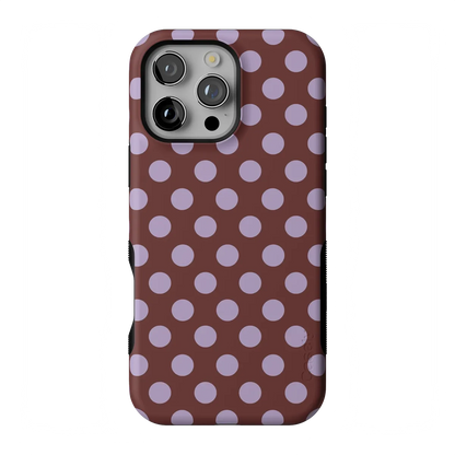 Spotted in SoHo | Burgundy Polka Dot Case