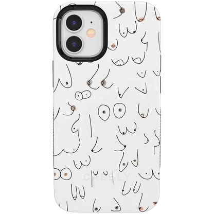 I'm With Her | Black & White Boobs Case