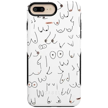 I'm With Her | Black & White Boobs Case